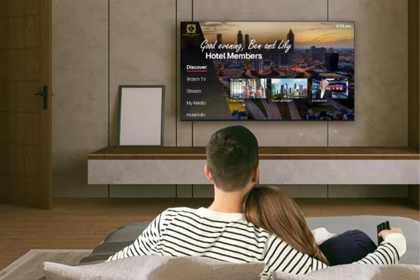 ProCentric LG interface displaying content for hotel TV channel