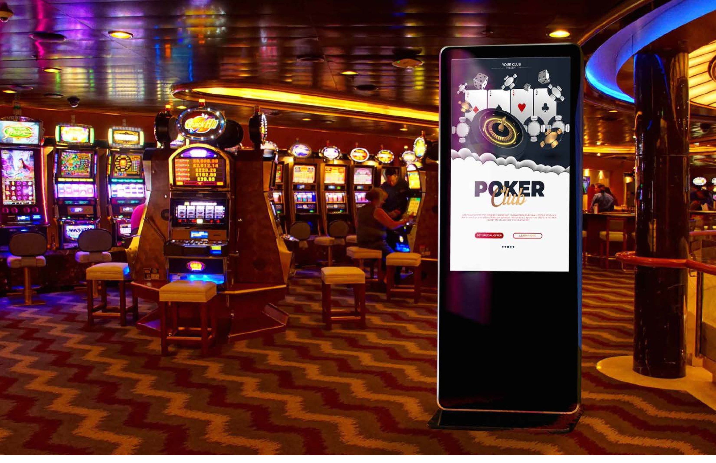 casino digital display MDM Commercial and LG partner to deliver high-quality indoor digital signage displays for commercial spaces.