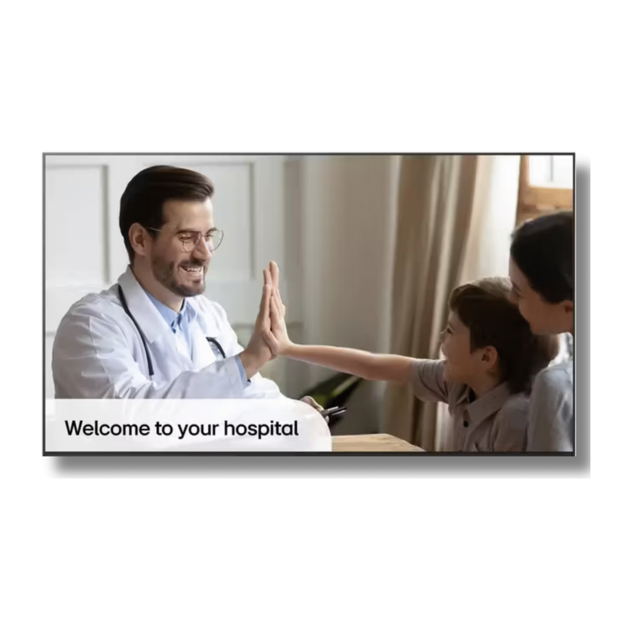 LG UK672M Series 4K NanoCell hospital grade smart TV wall mounted for patient room