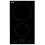 Danby 12 inch radiant cooktop with 2 burners and ceramic glass surface installed in hotel suite kitchen for extended stay use