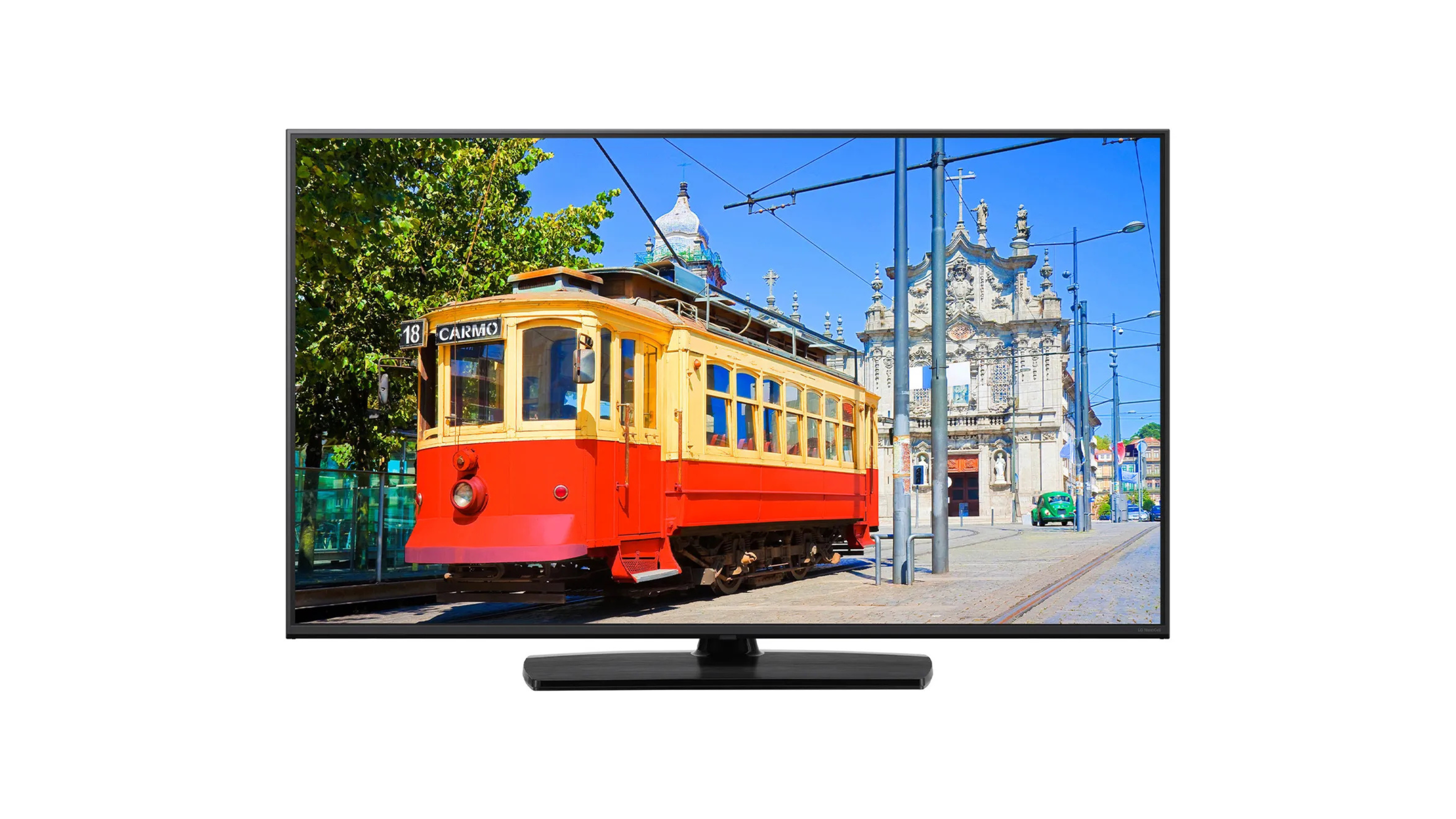 LG hotel TV designed to meet hotel TV brand standards with Pro:Centric platform and smart streaming features