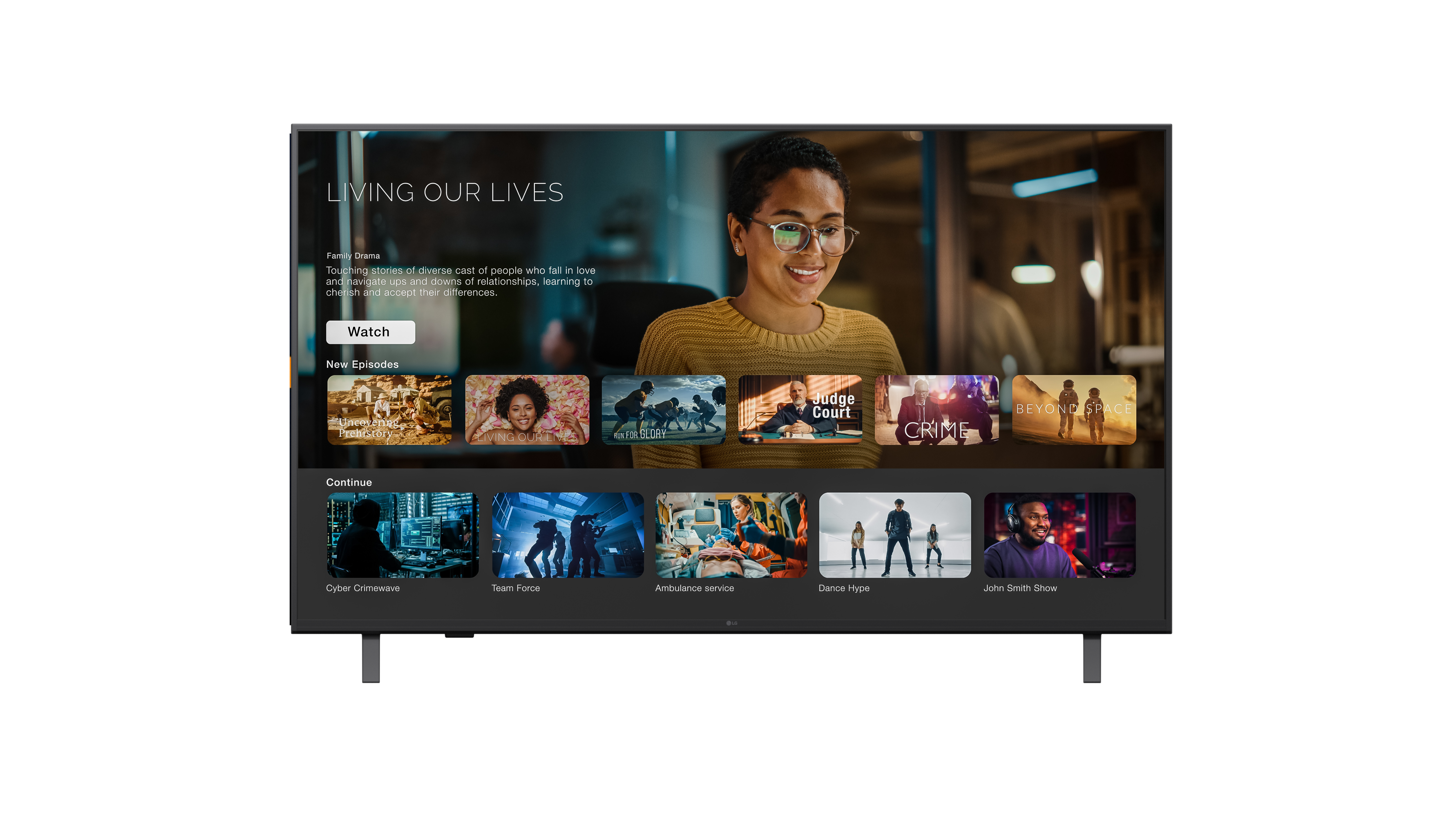 LG UK660H Pro:Centric Smart Hotel TV for hospitality guest rooms with 4K UHD display and streaming apps