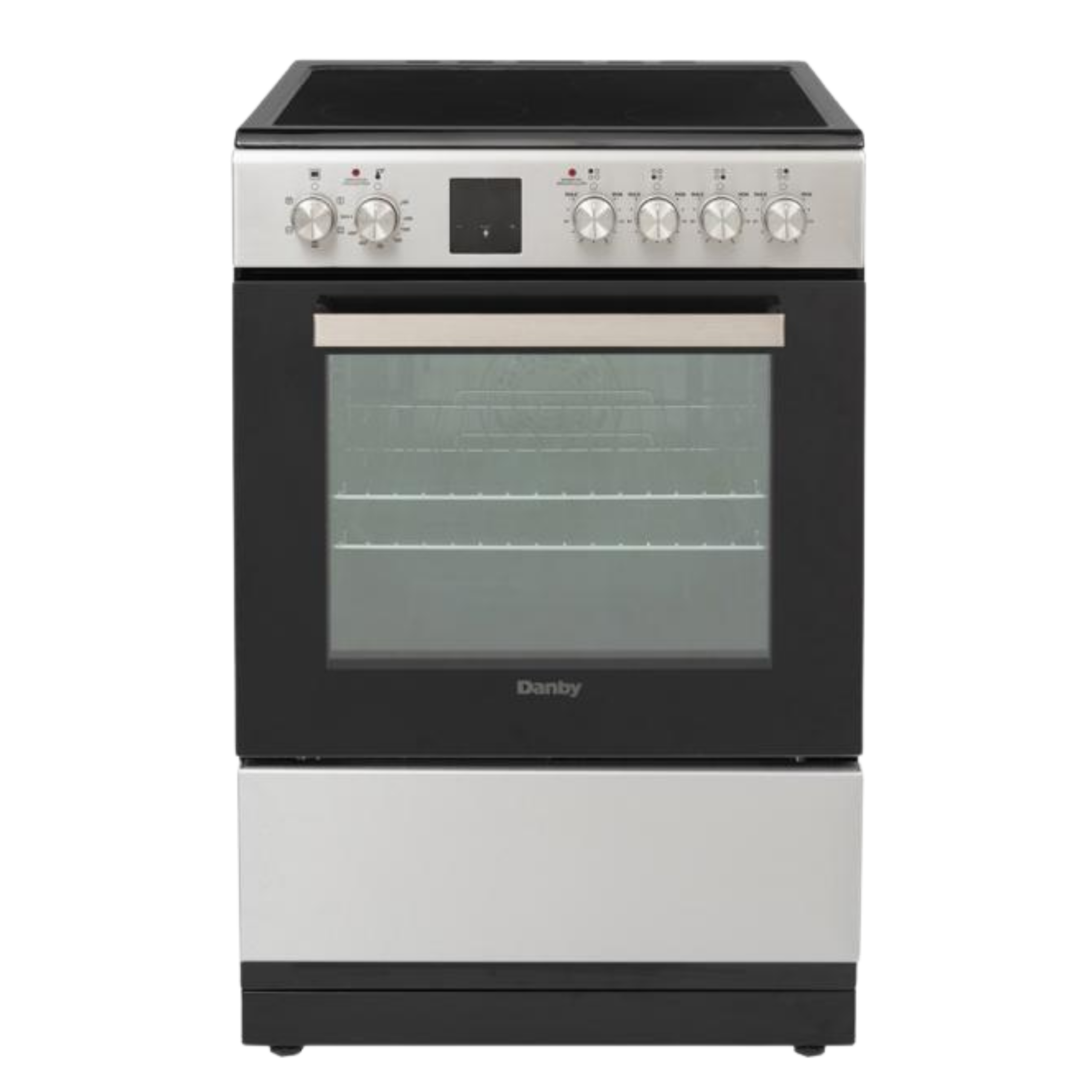 Danby 24 inch electric convection range in stainless steel installed in hotel guest room kitchen meeting hotel brand standards for extended stay hotel appliances