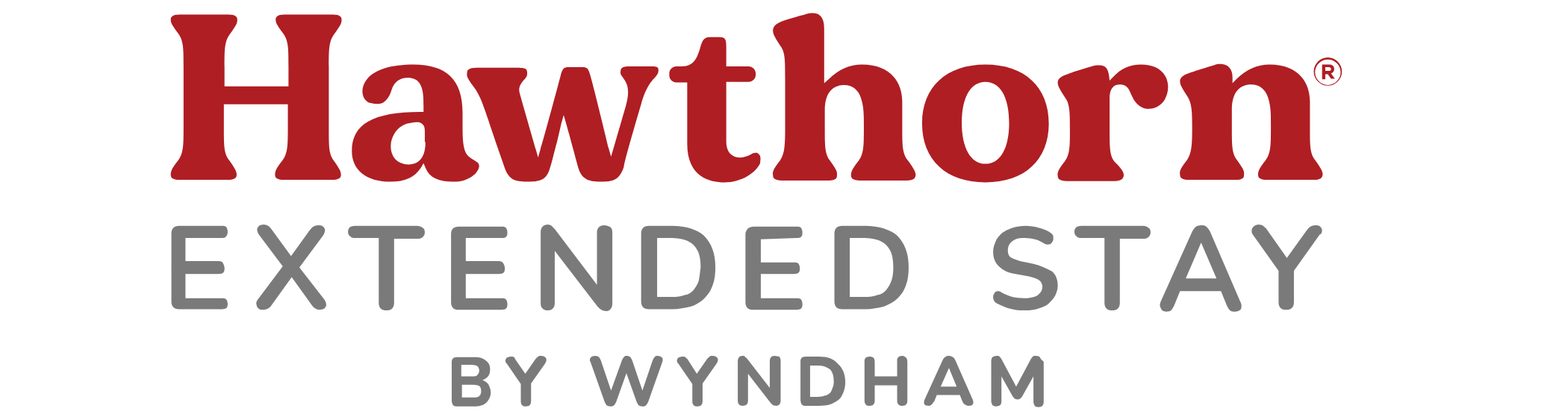 Hawthorn Suites logo hotel TVs and guest room appliances