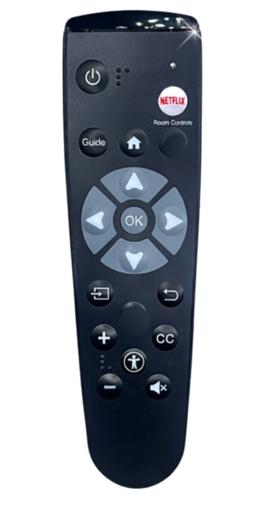 lean Remote CR-S Connected Room replacement remote for Hilton brand properties with Netflix and Room Controls keys