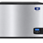 Manitowoc Indigo NXT 30 inch ice machine on SPA-312 touchless hotel dispenser