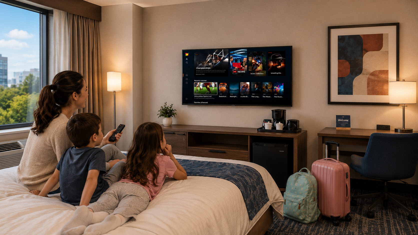 LG hotel TVs have LG channels